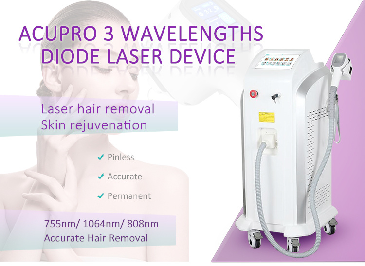 755nm Diode Laser Alexandrite Laser Hair Removal Machine