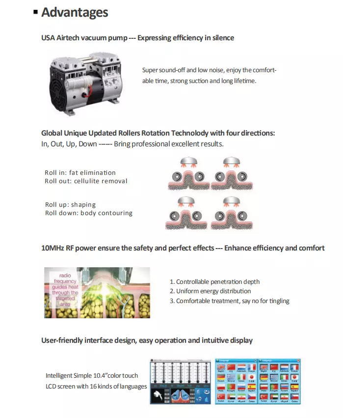 Velashape Velashape Price Vacuum Roller RF RF Cavitation Machine Price / Velashape Slimming Machine