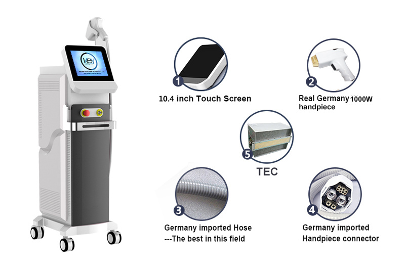 Best-Selling 808+755+1064nm Diode Laser Hair Removal Beautyl Machine