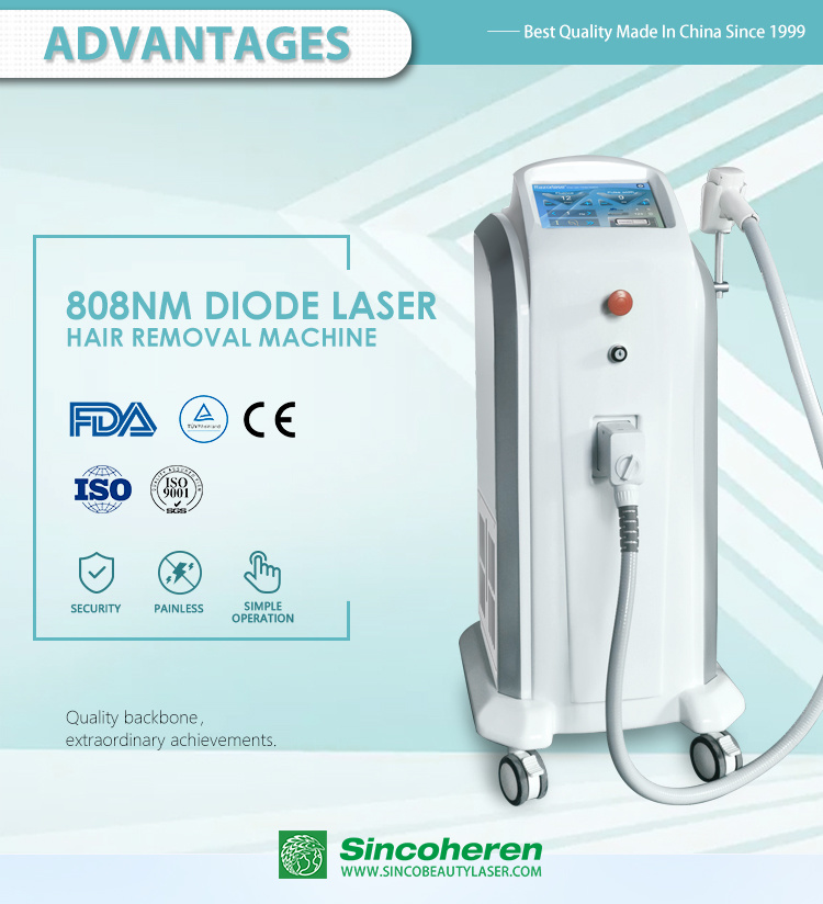 2020 Triple Wavelengths 808 1064 755 Diode Laser Hair Removal