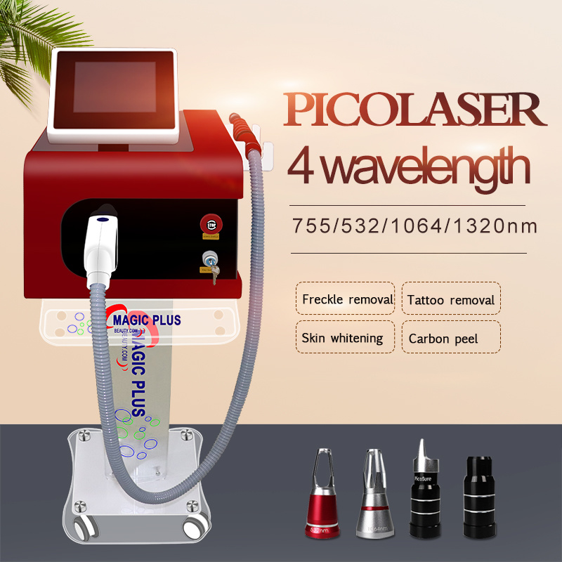 Tattoo Removal Picosecond Laser Machine with 532nm 755nm 1064nm 1320nm
