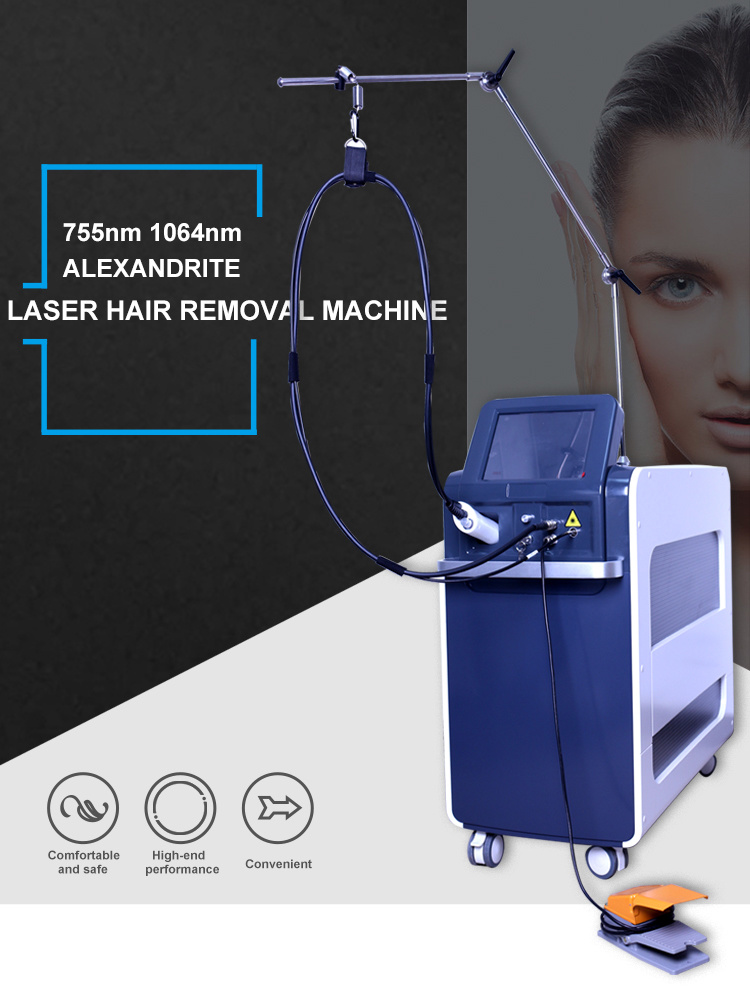 Top Chinese Supplier Alexandrite 755nm and ND YAG 1064nm Laser for Permanent Hair Removal
