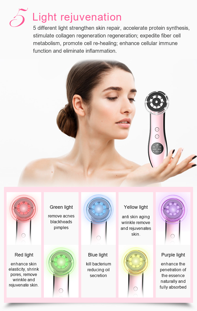 RF-18 USB 6 in 1 RF Facial Multifunction Beauty Machine