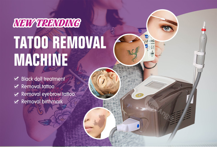 High Power Beauty Q Switched ND YAG Laser Best Tattoo Removal Machine