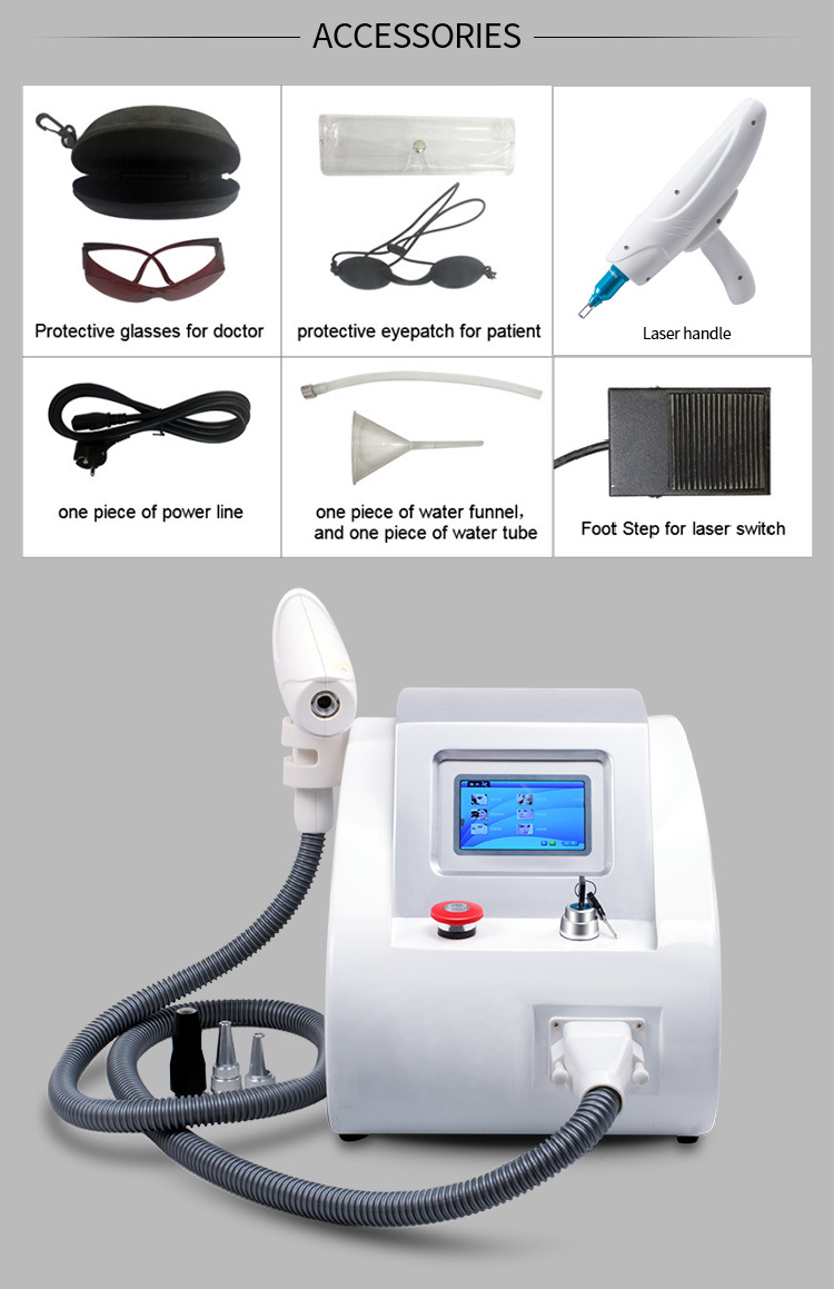Powerful Multifunction ND-YAG Laser Machine for Tattoo Removal