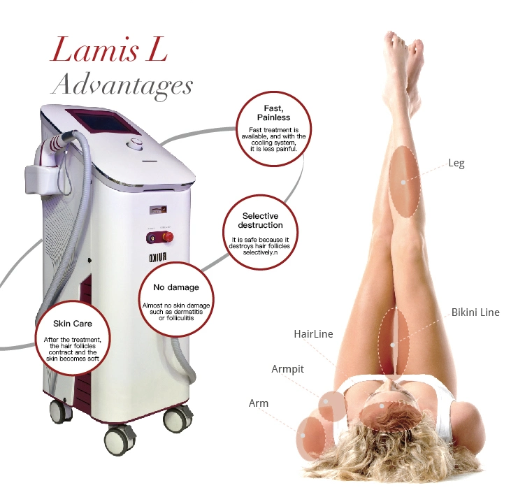Stationary 808nm/810nm Diode Laser Painless Permanent Laser Hair Removal Beauty Equipment
