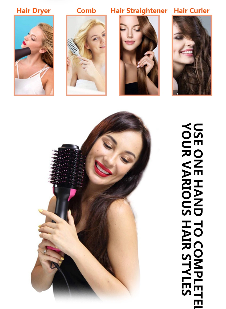 Hot Selling Hair Styler PRO Collection 3 In1 Multifunction One Step Hair Dryer Volumizer