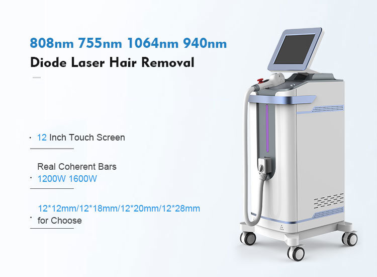 Hair Removal 808nm 755nm 1064nm 940nm Diode Laser Beauty Equipment