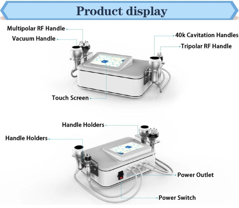 Ultrasonic RF Vacuum RF Ultrashape Cavitation System Cavitation Machine Cavitation