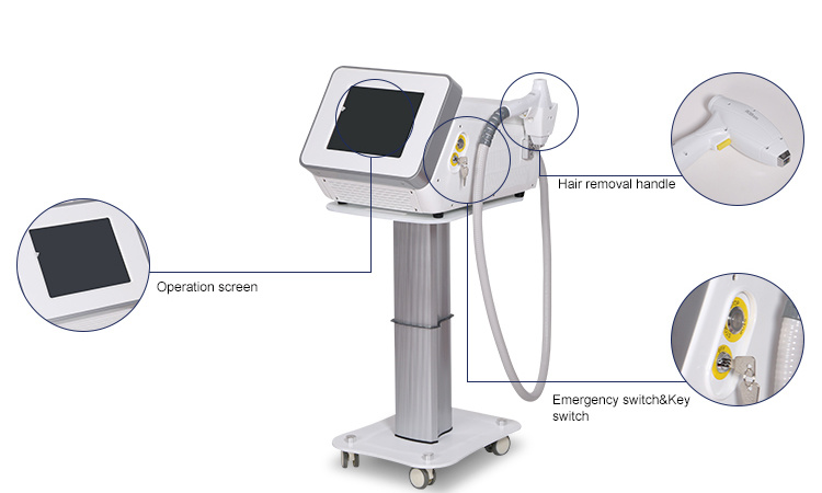 2019 Newest Promotion Price Professional Permanent Remove Body Facial Hair 808nm Diode Laser Hair Removal Machine