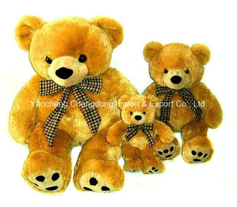 Stuffed Normal Long Hair Teddy Bear with Three Sizes