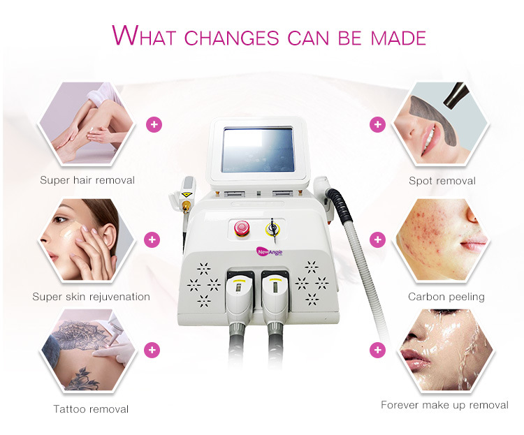 ND YAG Q Switched Tattoo Removal Laser Permanent ND YAG Laser Hair Removal Machine Portable