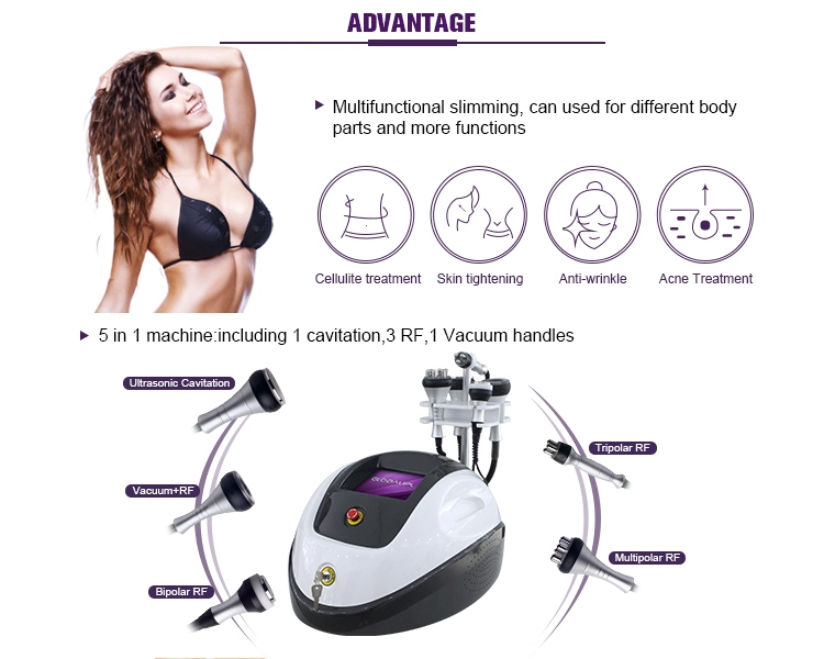 Wrinkle Removal Facial Lifting Body Slimming Machine Ultrasonic Slimming Machine