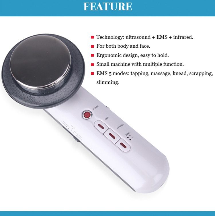 Fat Burning Machine 3 In1 Multifunctional EMS Infrared Skin Firming Lifting Massager