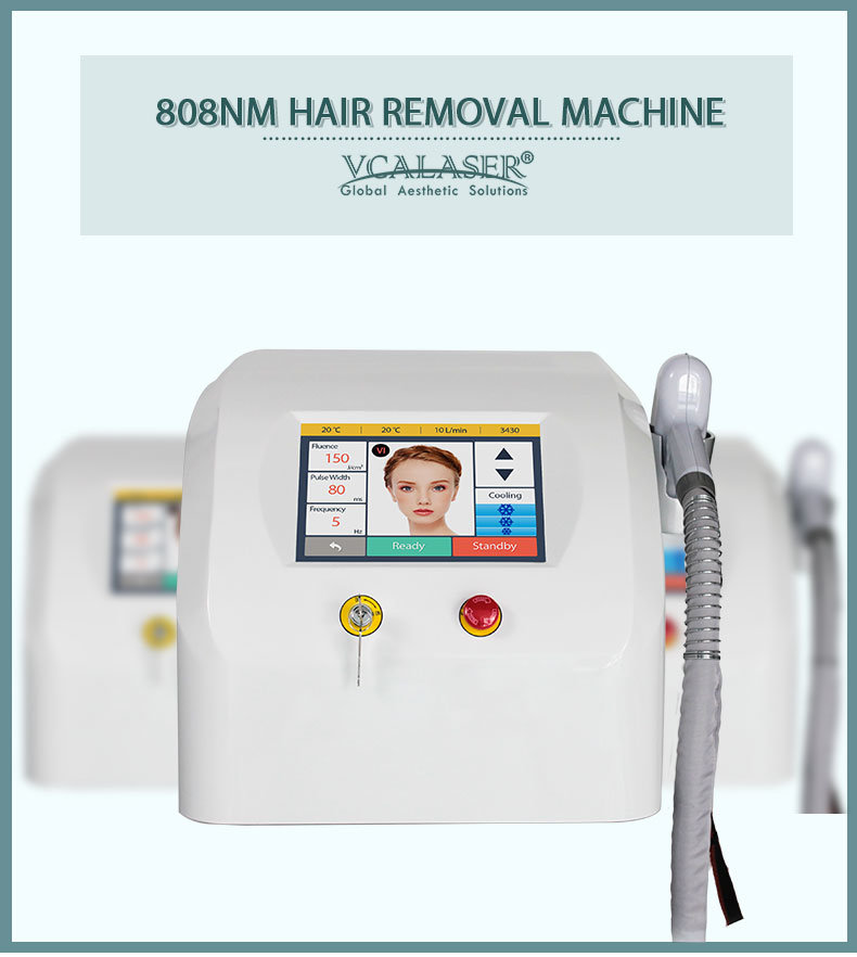 Non Channel 808 Cold Diode Laser Hair Removal 808 755 1064