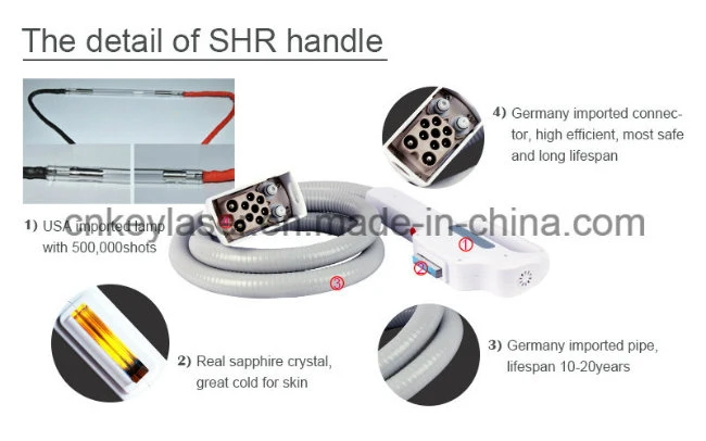 Most Popular Beauty Equipment Shr Opt Aft IPL+Elight+ RF +Laser Multifunctional Shr IPL