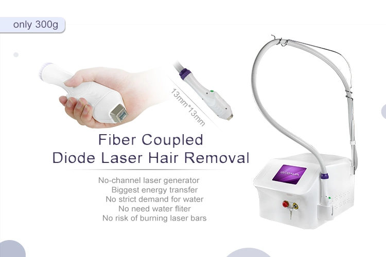 Uniqie Shell Hair Removal 808nm Fiber Diode Laser Home Laser Hair Removal Machine