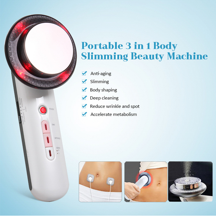 Fat Burning Machine 3 In1 Multifunctional EMS Infrared Skin Firming Lifting Massager