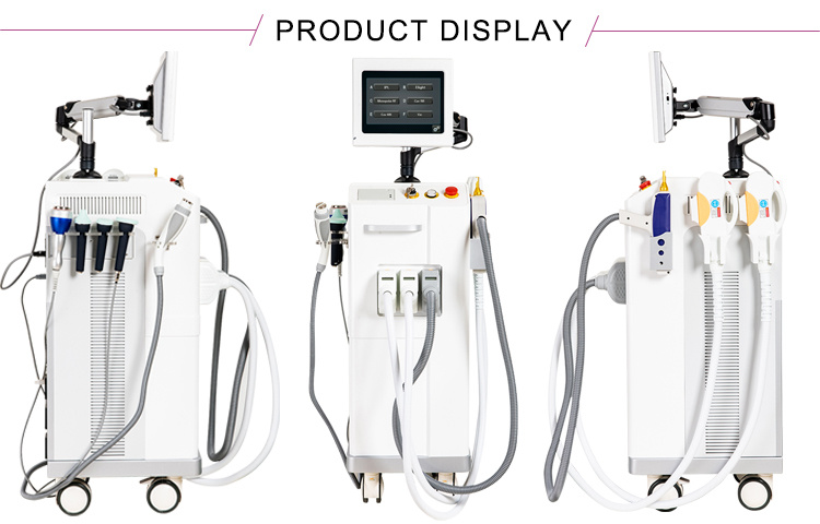 Multifunction IPL Shr+RF+Elight+ND YAG Laser+Cavitation 8 in 1 Multifunction Beauty Machine