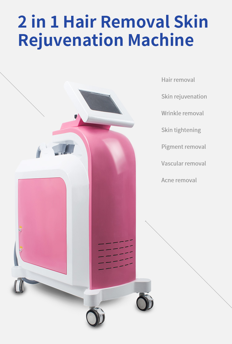 Double Handls IPL Shr Hair Removal Anti Aging Facial Care Spot/Pigment Removal SPA Clinic Machine