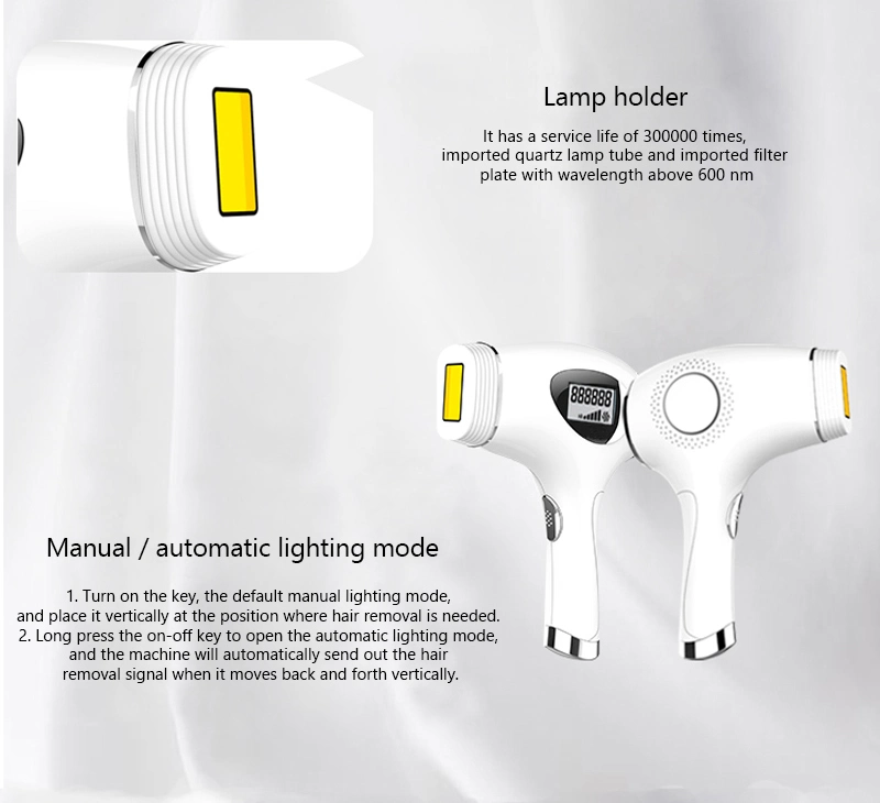 Portable Laser Permanent Removal and Skin Rejuvenation IPL Hair Removal Device