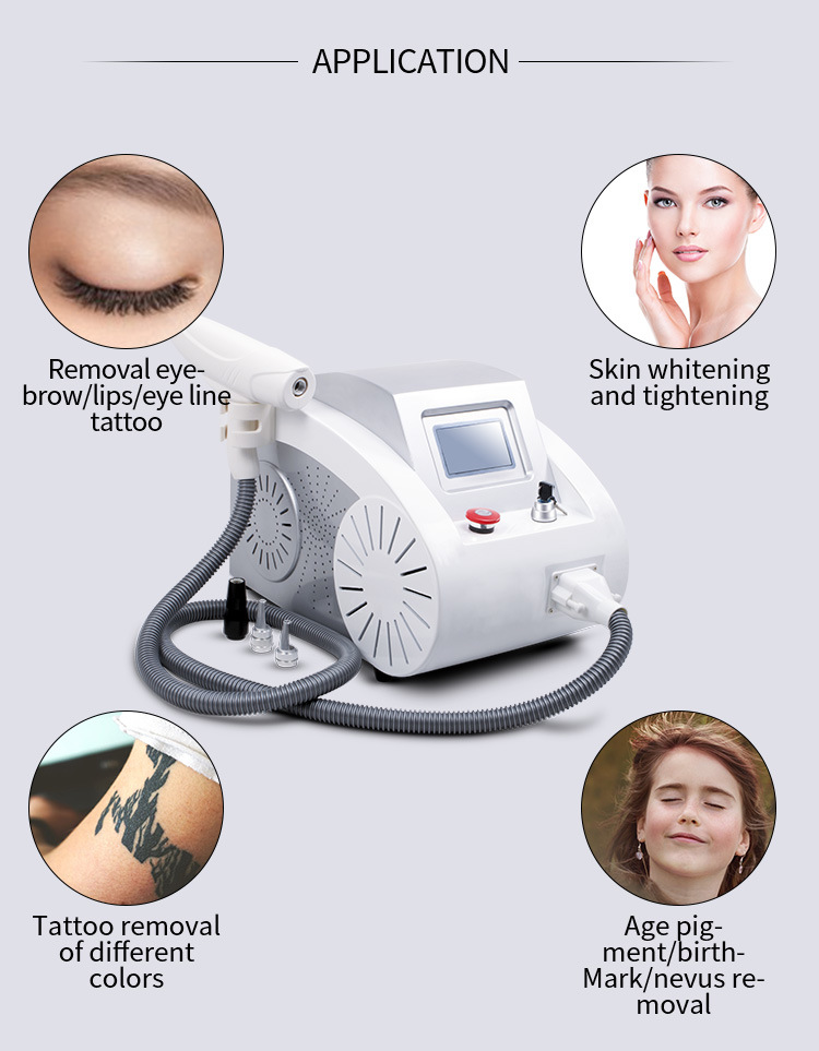 Powerful Multifunction ND-YAG Laser Machine for Tattoo Removal