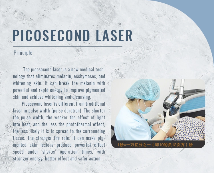New Design Portable Picosecond Laser 755nm for Freckle Removal