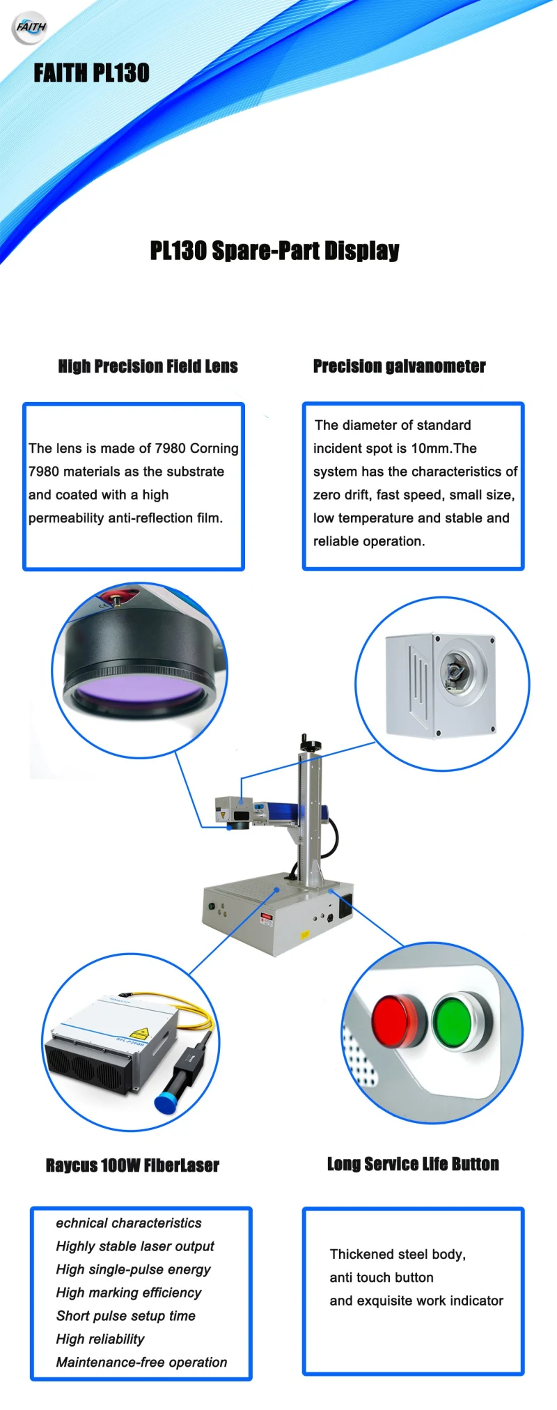 Multipurpose Fiber Laser Code Marking Machine for Metal