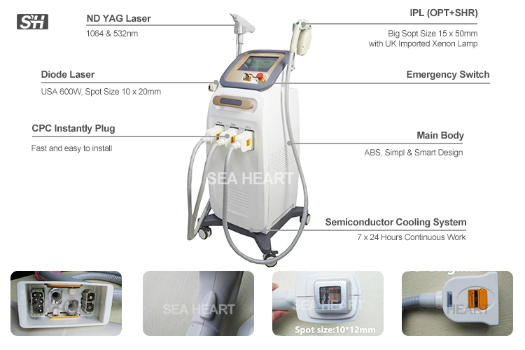 New 808/755/1064 Multifunctional Diode Laser Beauty Machine for Hair Removal & Skin Rejuvenation