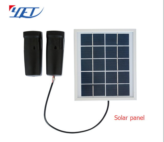 Solar Panel Chargeable Safety Beams for Electric Doors Battery Powered Gate Photocell Yet610b