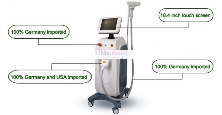 Painless 808nm Diode Laser Hair Removal Machine with Ce