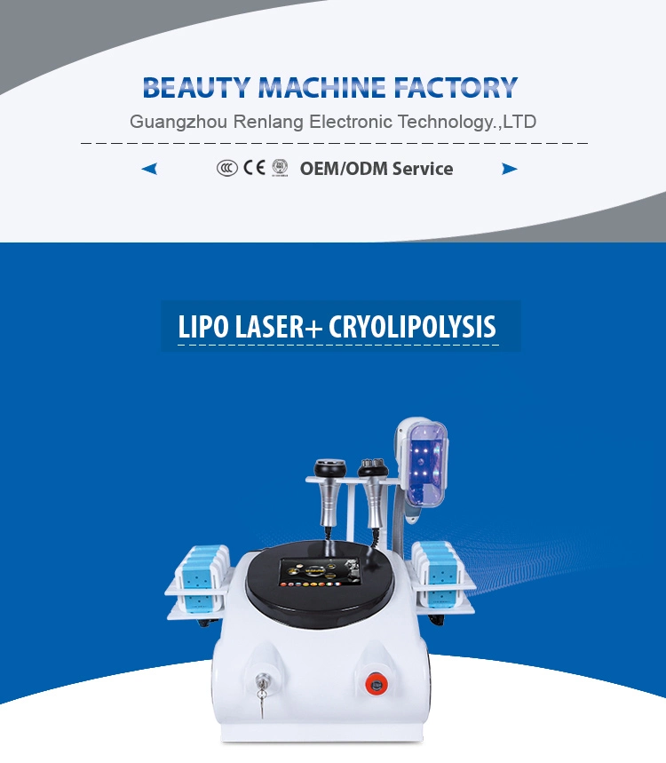 Body Slimming Laser RF Fat Freeze Cryolipolysis Vacuum Cavitation System Machine