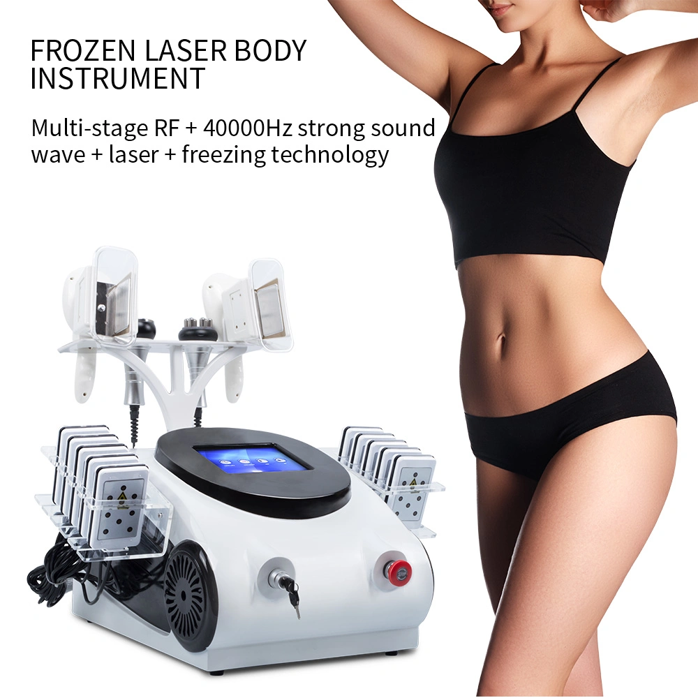 Multifunction Laser Cryo Body Slimming Cavitation Frezzing RF Weight Loss Machine