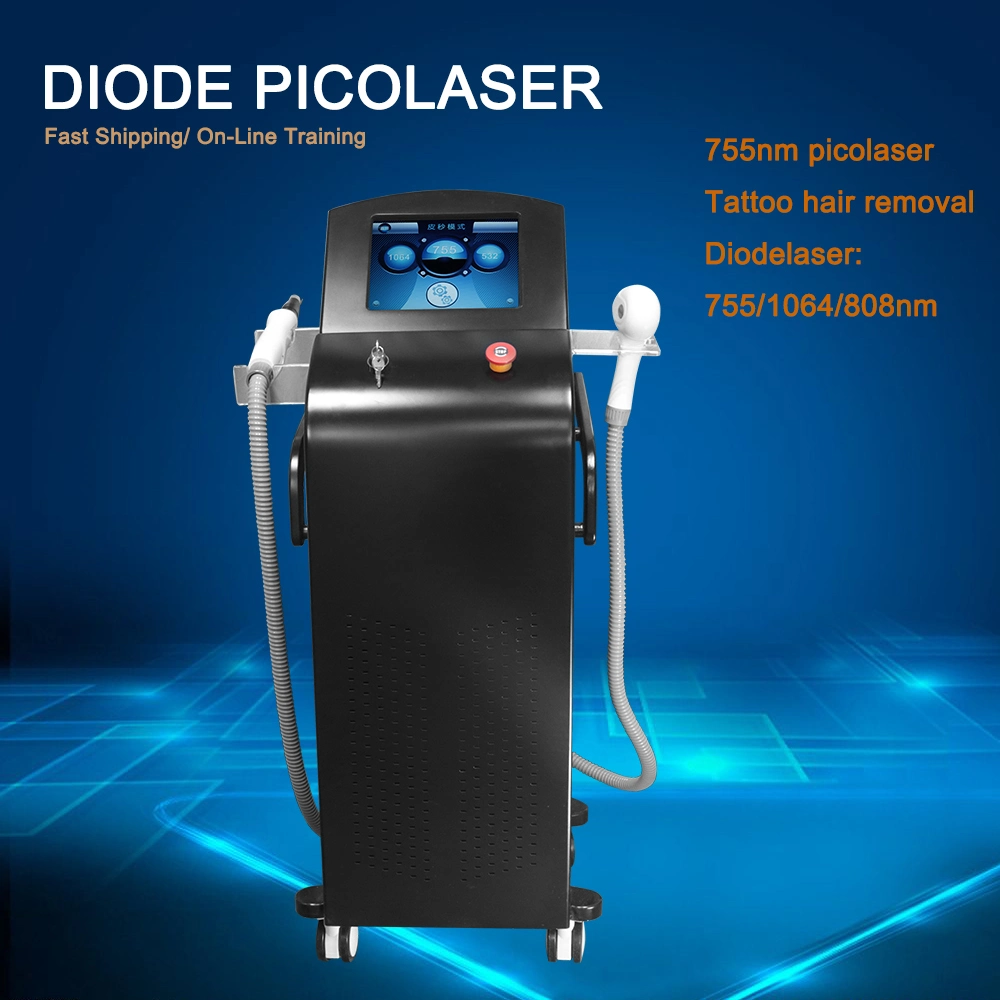 High Quality 3wave Hair Removal Diode Laser and Picosecond Yd Removal Tattoo Machine