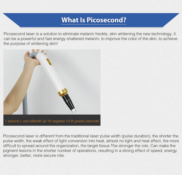 Professional Picosecond Laser Tattoo Removal Machine for Freckles Removal