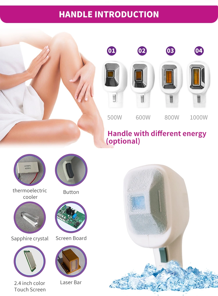 Beauty Clinic Painless 808nm Permanent Hair Removal Diode Laser