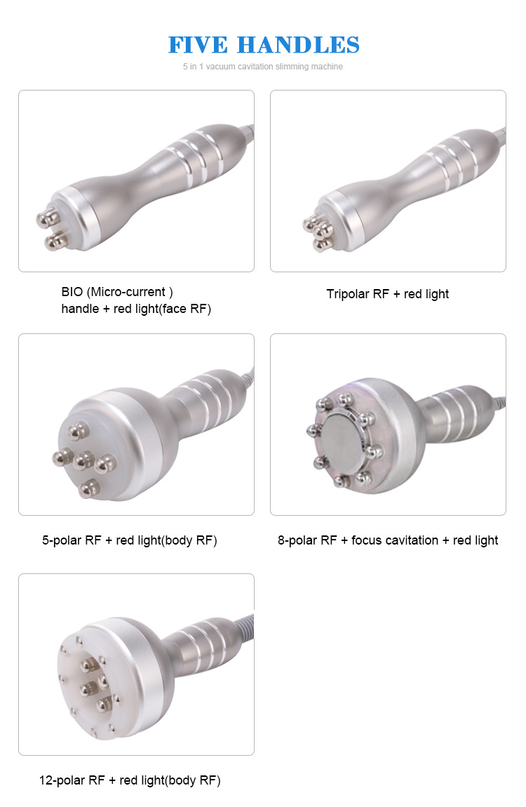 5 In1 40K Ultrasound Cavitation Ultrasonic Lipo Cavitation Machine