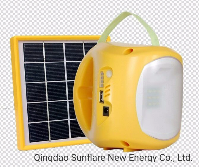 Portable Solar LED Rechargeable Camping Light with Multifunctions