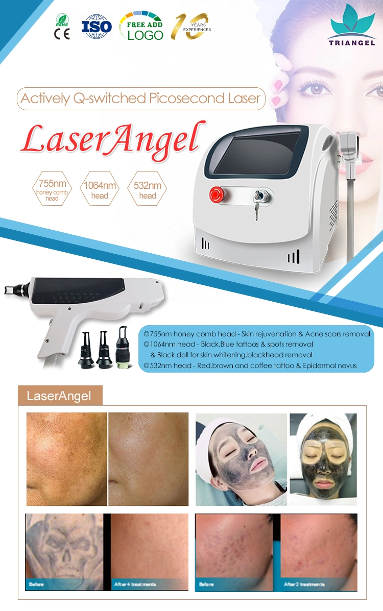 Professional Picosecond Laser Tattoo Removal Machine / 755nm Laser
