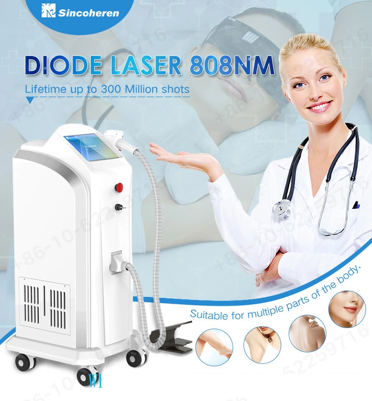 Germany High Watt Laser Hair Removal Machine 808nm Diode Laser