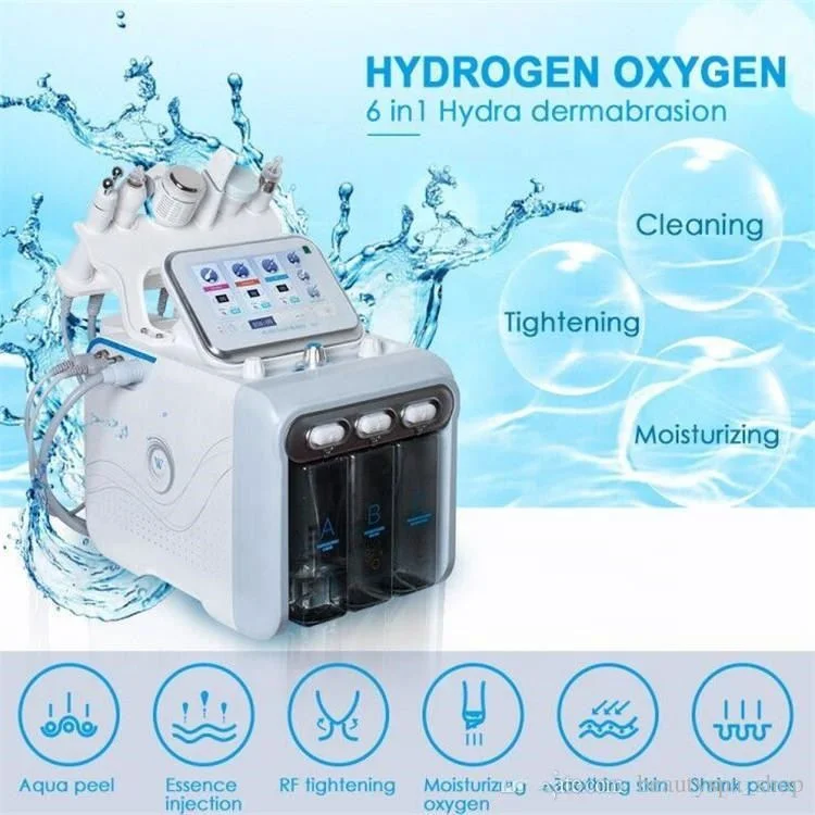 Ultrasonic Peeling LED PDT Hydra Oxygen Facial Aesthetic Appliance Equipment H202 Beauty Cleaning Device