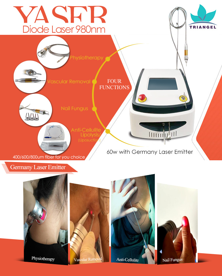 Diode Laser 810nm 980nm 1064nm 1470nm Physical Therapy Machine