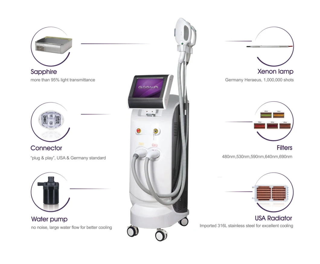 Professional Depilator Used IPL Aesthetic Device