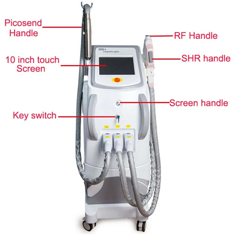 3 in 1 Tattoo Removal Picosecond Laser RF IPL Opt Hair Removal Machine