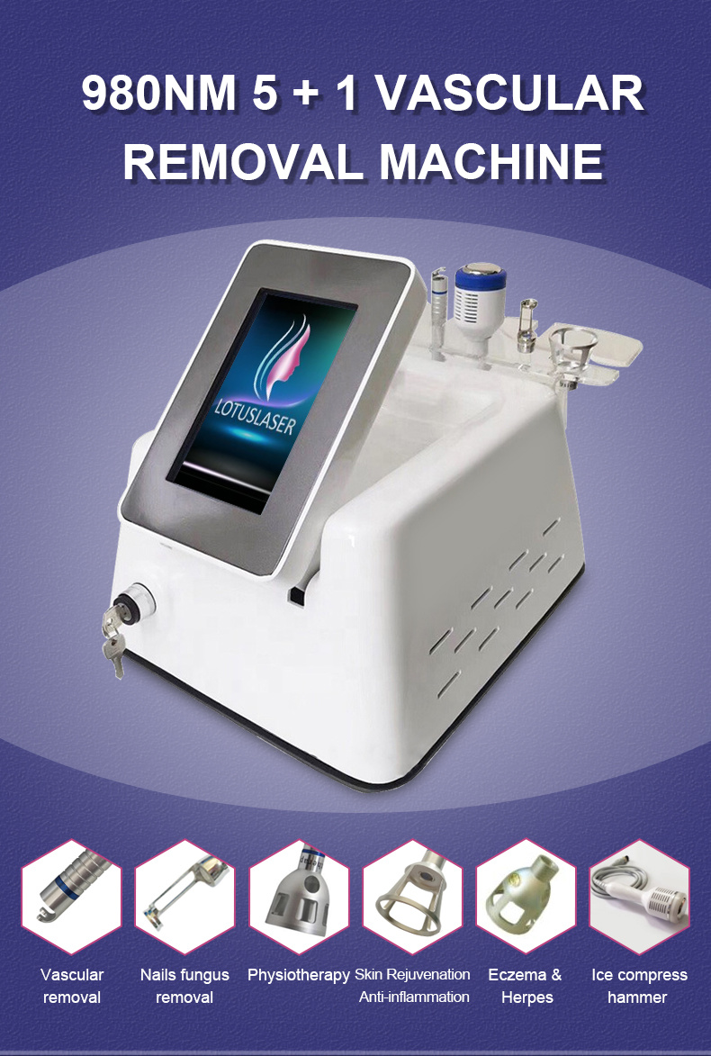 Most Effective 4 in 1 980nm Diode Laser Vascular Removal Machine Vascular Removal for Sale