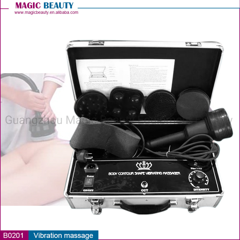 Physiotherapy Vibrating Electronic Muscle 5 Heads Massager Vibrator Machine for Body Relax