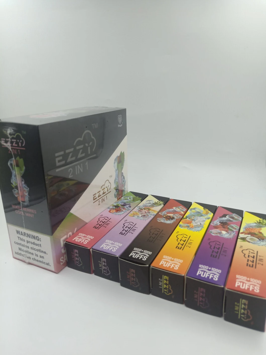 Best Selling Wholesale 2 In1 Double Taste New High Quality 5 Flavor Puff Plus 2000puffs