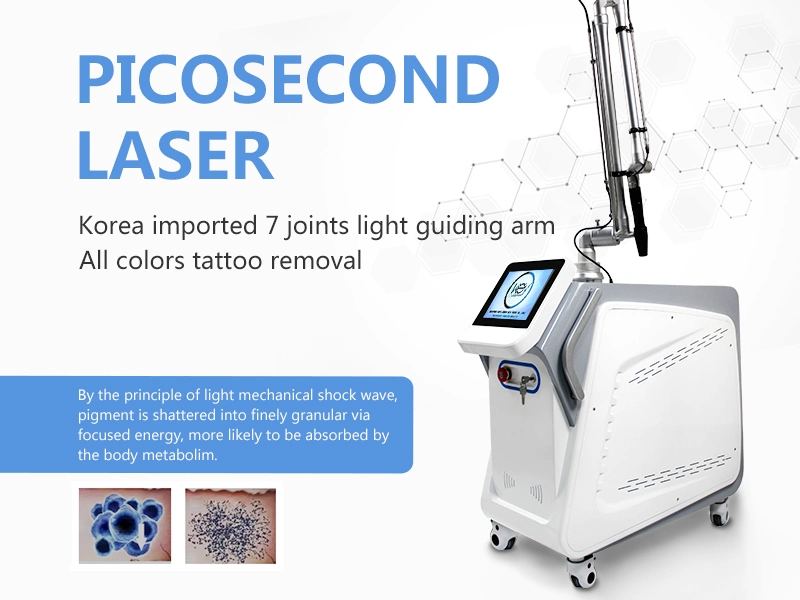 2021 New 755nm Picosecond Laser 1064 Nm 532nm ND YAG Laser Tattoo Removal Machine