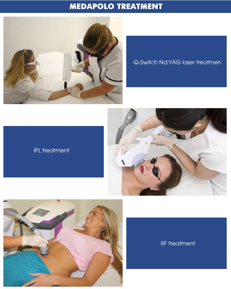 Multifunction Elight IPL RF Interchangeable and QS ND YAG Laser Beauty Machine