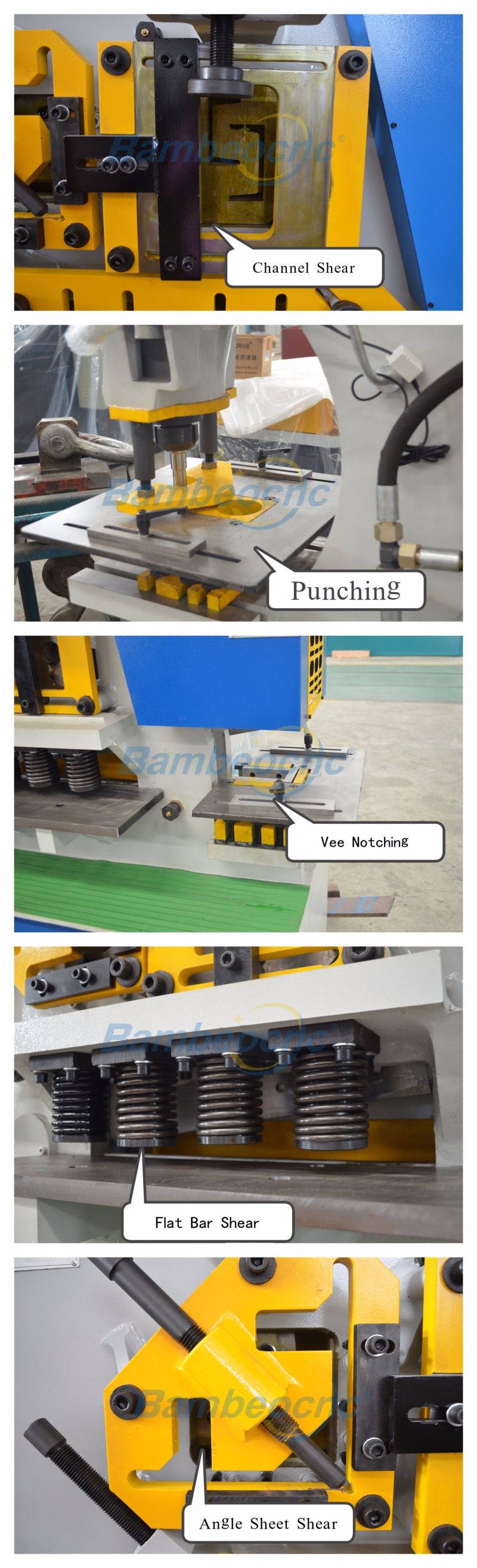 Q35-16 Ironworker Hydraulic Punch and Shearn Multi-Function Machine